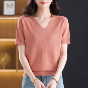 V Neck Ladies T-Shirt