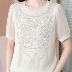 Pearl Drape T-Shirt
